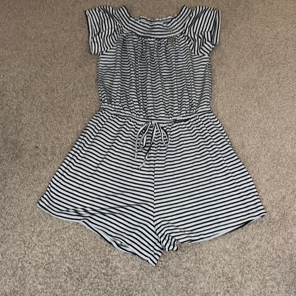 Striped Romper - like new size small